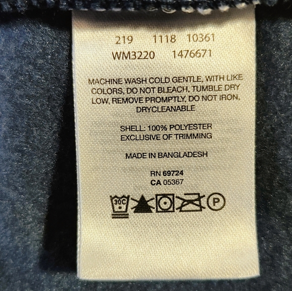 Columbia Dark Blue Fleece Jacket - Picture 5 of 16